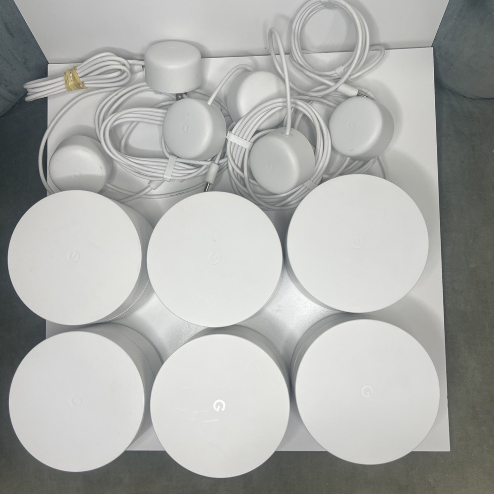 Google Home Nest WiFi Mesh Router AC-1304 Bundle of 6 included